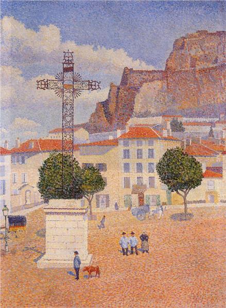 Le Puy. The Sunny Plaza, 1890 - Albert Dubois-Pillet