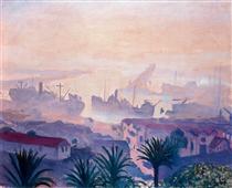 The Port of Algiers with Haze - Альбер Марке
