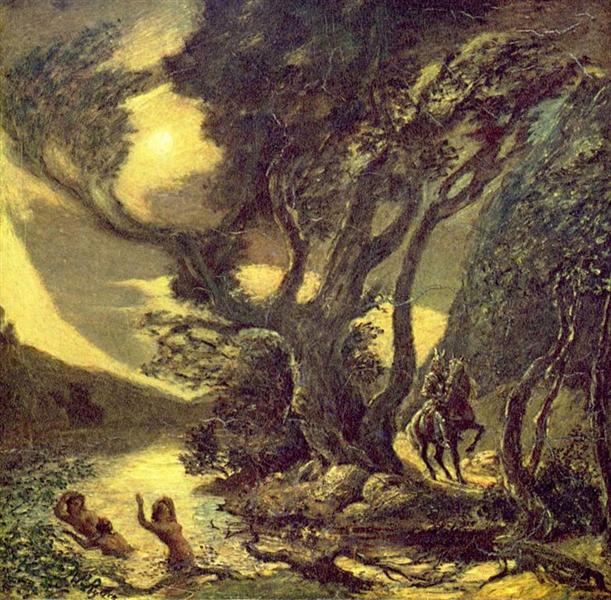 Siegfried and the Rhine Maidens, 1888 - 1891 - Альберт Пінкам Райдер