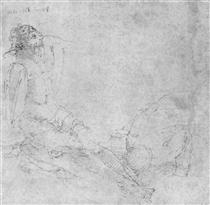 Christ and Mary Magdalene - Albrecht Dürer