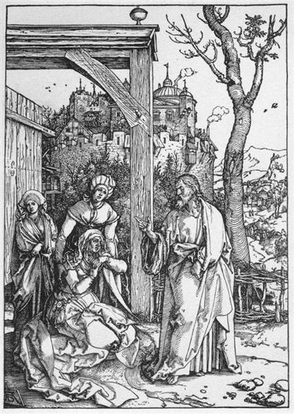 Христос покидает мать, 1507 - Альбрехт Дюрер