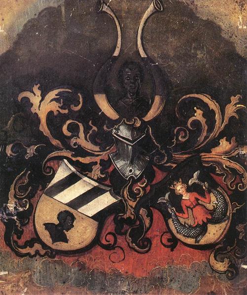 Combined Coat of Arms of the Tucher and Rieter Families, 1499 - Albrecht Durer