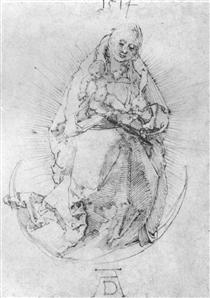 Crescent Madonna - Albrecht Dürer