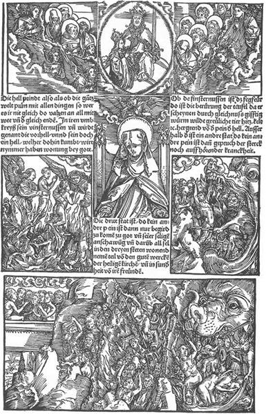 Иллюстрация к Откровениям Св. Бригитты, 1500 - Альбрехт Дюрер