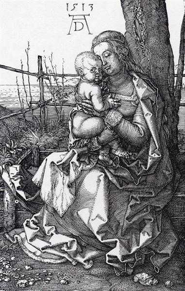 Мадонна у дерева, 1513 - Альбрехт Дюрер