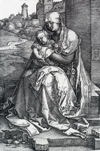 Madonna By The Wall, 1514 - Albrecht Dürer