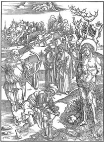 Martyrdom of St Sebastian - 杜勒