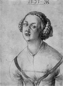 Portrait of a young woman - Albrecht Dürer