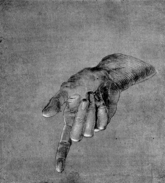 Right Hand of an Apostle - Albrecht Durer