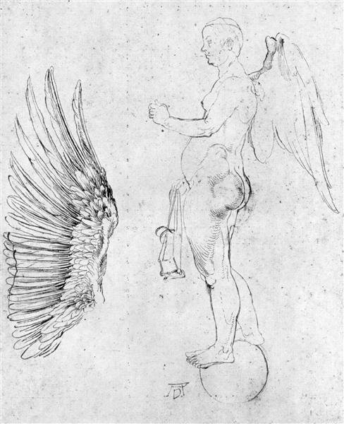 Этюд большой Фортуны, c.1500 - c.1502 - Альбрехт Дюрер