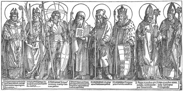The Austrian Saints, 1515 - 1517 - Альбрехт Дюрер