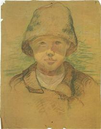 Portrait of a Boy - Alexander Alexandrowitsch Deineka
