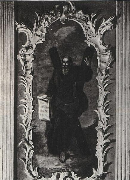 Апостол Андрей. Икона из иконостаса Андреевской церкви в Киеве, 1752 - 1754 - Алексей Антропов