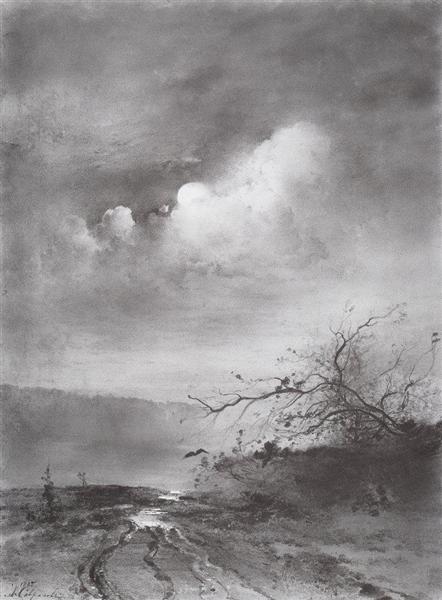 Moonlit Night on the River, 1885 - Aleksey Savrasov