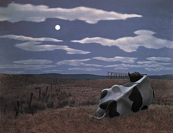 Moon and Cow, 1963 - Alex Colville