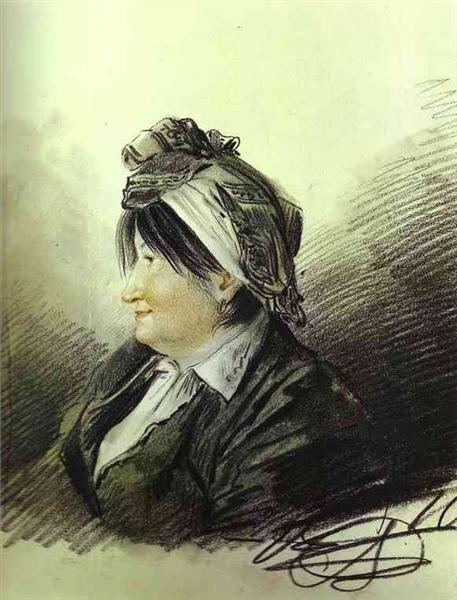 Portrait of A. M. Lanskaya, 1816 - Alexander Orlowski