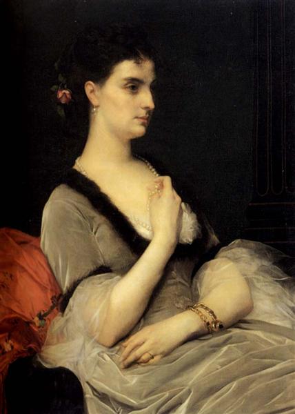 Portrait of Countess E.A. Vorontova-Dashkova, 1873 - 卡巴內爾