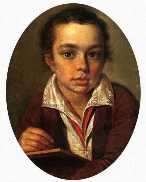 Portret of A.Putyatin, 1815 - Алексей Венецианов
