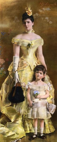 Baroness de Bonhome, 1886 - Альфред Стевенс