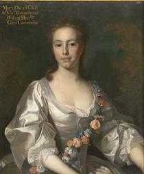 Hon. Mary Townshend, the daughter of Charles Townshend, 2nd Viscount Townshend of Raynham and Dorothy Walpole - Allan Ramsay