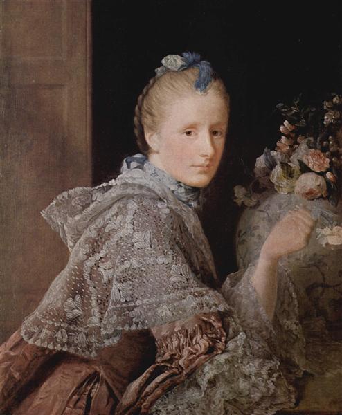 The Painter's Wife, Margaret Lindsay, c.1758 - c.1760 - Allan Ramsay