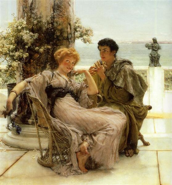 Courtship the Proposal, 1892 - Лоуренс Альма-Тадема