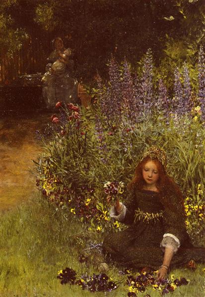 Lady Laura Teresa Gathering - Sir Lawrence Alma-Tadema