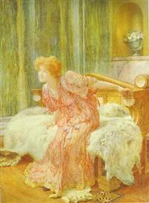 "Nobody Asked You, Sir!" She Said - Sir Lawrence Alma-Tadema