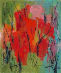 Red Abstraction - Alma Woodsey Thomas