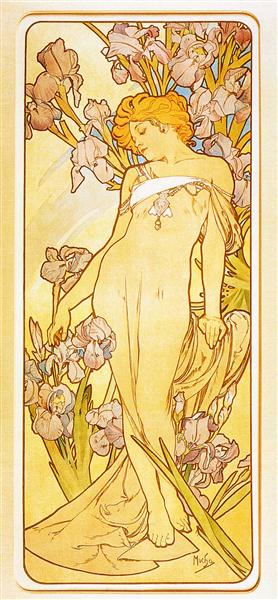 Iris, 1898 - Alphonse Mucha