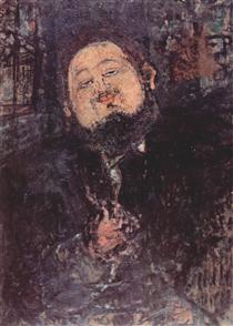 Portrait of Diego Rivera - 莫迪利亞尼