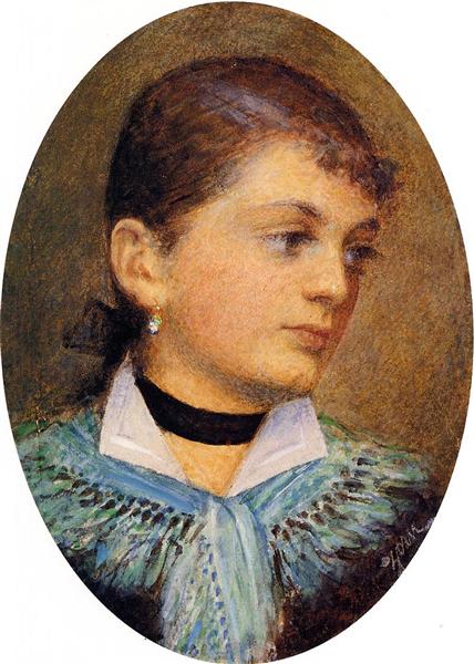 Portrait of AgusHolzer, 1879 - Андерс Цорн