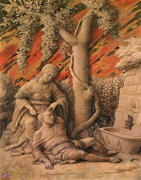 Samson and Delilah, 1495 - 1506 - Андреа Мантенья