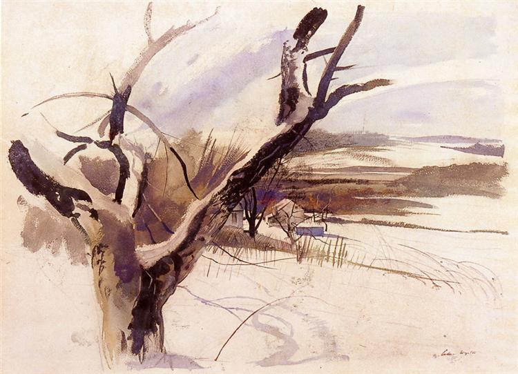 Winter Farm Scene - Andrew Wyeth