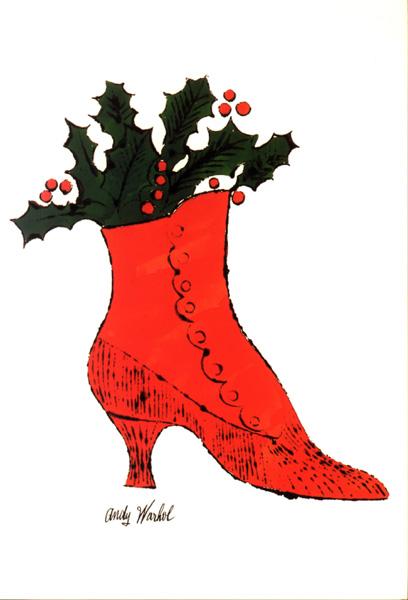 Untitled (red Boot Wit Holly) - 安迪沃荷
