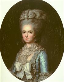 Portrait of Princess Marie Adélaïde of France, called Madame Adelaide - Anne Vallayer-Coster