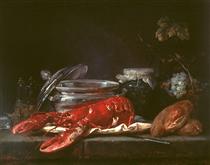 Still Life with Lobster - Anne Vallayer-Coster