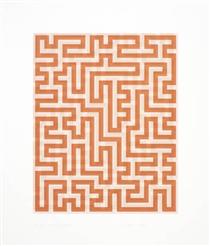 Red Meander II - Anni Albers
