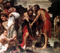 Baptism of Christ - Annibale Carracci