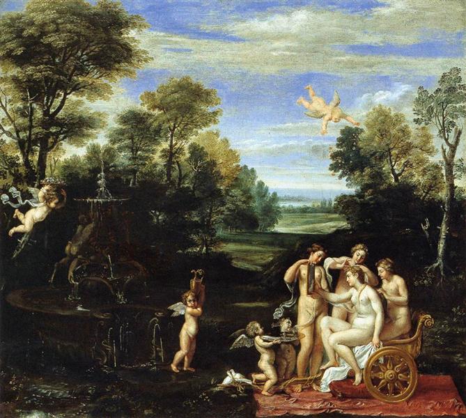 Landscape with the Toilet of Venus, 1605 - 1609 - Аннібале Карраччі