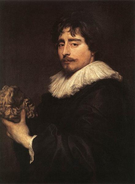 Portrait of the Flemish Sculptor Francois Duquesnoy, 1627 - 1629 - Antoine van Dyck