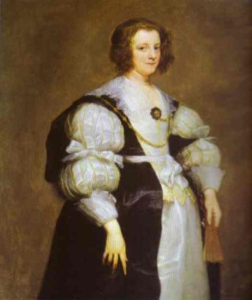 Portrait of Dona Polyxena Spinola Guzm de Lagan`s, c.1630 - Anthony van Dyck