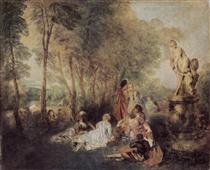 A Love Festival - Antoine Watteau