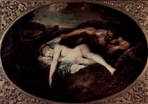 Jupiter und Antiope - Antoine Watteau