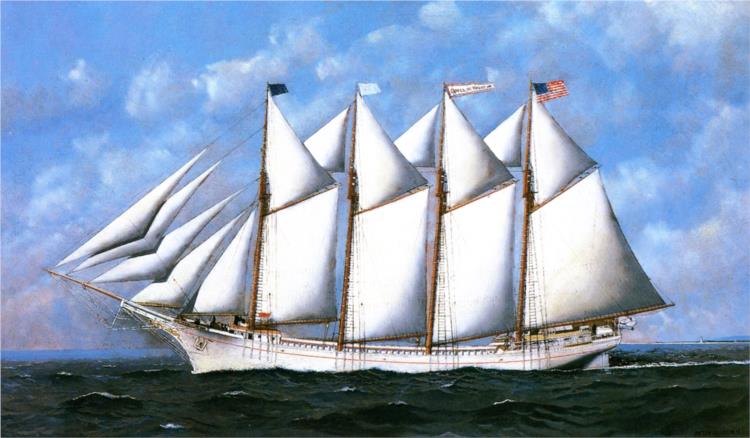 The Sailing Ship 'George W. Truitt, Jr.', 1910 - Антоніо Якобсен