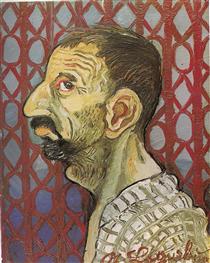 Self-Portrait in profile - Antonio Ligabue