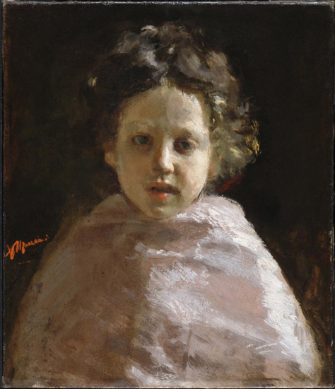 Portrait of a child, 1874 - Antonio Mancini