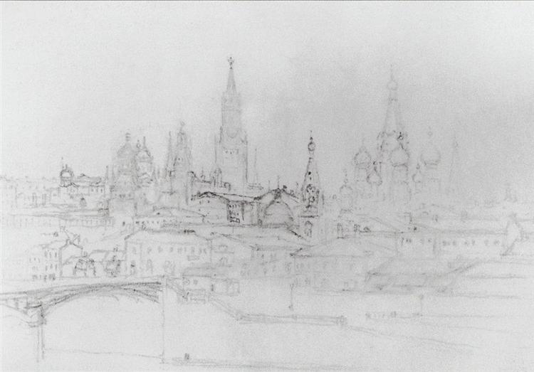 View of Moscow - Arkhyp Kuindzhi