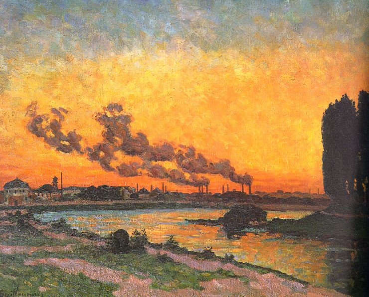 Sunset at Ivry, 1873 - Armand Guillaumin