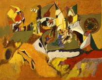 Golden Brown Painting - Arshile Gorky